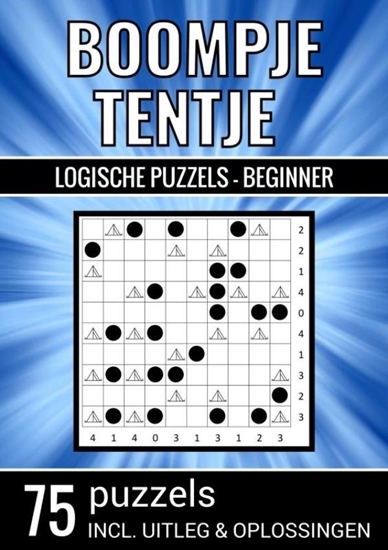 Afbeelding van Boompje Tentje - Logische Puzzels Beginner - 75 Puzzels, Incl. Uitleg & Oplossingen