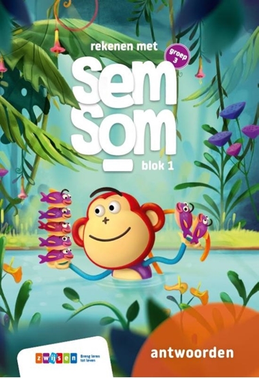 Afbeelding van Rekenen met Semsom Groep 3 blok 1 antwoordenboek