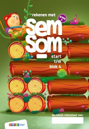Afbeeldingen van Rekenen met Semsom Groep 3 start t/m blok 4 werkboek rekenmuur