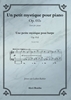 Afbeelding van Op. 1b Un petit mystique pour piano