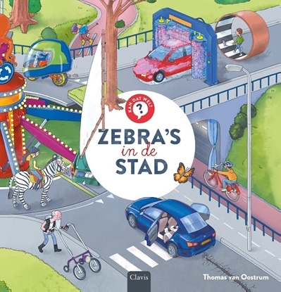 Afbeeldingen van Zebra's in de stad