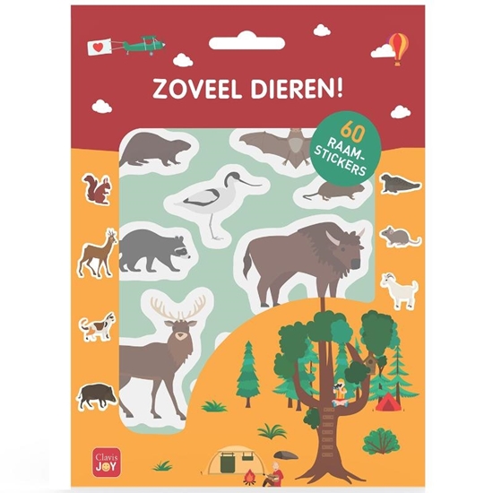 Afbeelding van Zoveel dieren! raamstickers