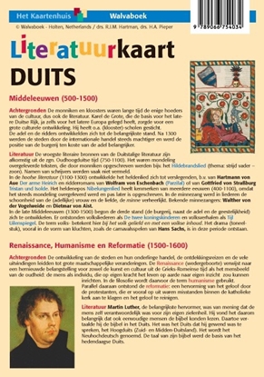 Afbeeldingen van Taalkaarten Walvaboek Literatuurkaart Duits