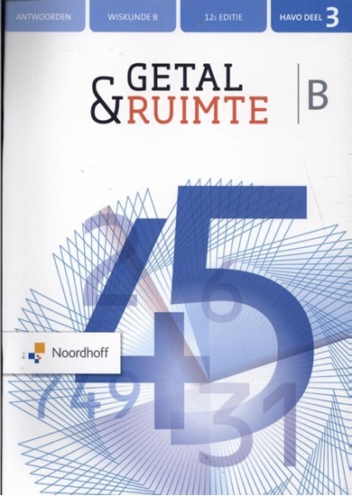 Afbeelding van Getal & Ruimte havo deel 3 wiskunde antwoordenboek