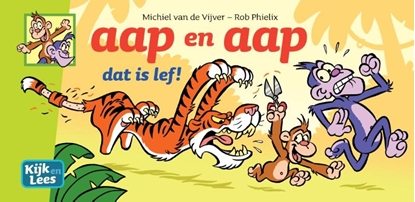 Afbeeldingen van Kijk en Lees aap en aap dat is lef!