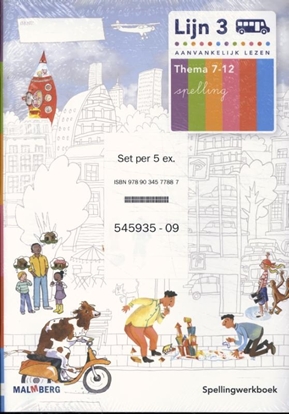 Afbeeldingen van Lijn 3 (5 ex) groep 3 thema 7-12 Spellingwerkboek