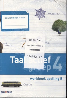 Afbeeldingen van Taal Actief (set 5 ex) groep 4 Werkboek Spelling B