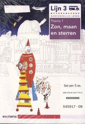 Afbeeldingen van Lijn 3 (set 5 ex) groep 3 thema 7 zon, maan en sterren Werkboek