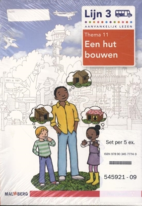 Afbeeldingen van Lijn 3 (5 ex) groep 3 thema 11 Een hut bouwen Werkboek