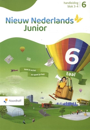 Afbeeldingen van Nieuw Nederlands Junior taal groep 6 blok 3-4 Handleiding