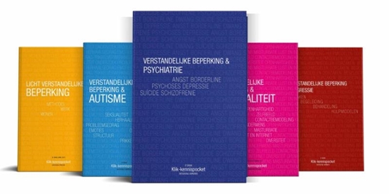 Afbeelding van Klik Kennispocketbundel Populair-De 5 best verkochte Kennispockets: Autisme, Agressie, LVB, Psychiatrie, Seksualiteit (pakketaanbieding)