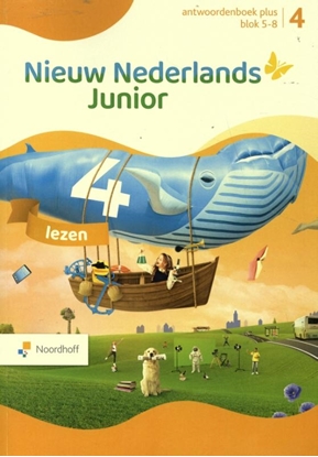 Afbeeldingen van Nieuw Nederlands Junior 4 lezen b;lok 5-8 Antwoordenboek plus