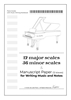 Afbeelding van Notebook designed by Vivien de Laak Piano Scales with Music Writing Notebook