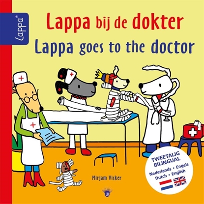 Afbeeldingen van LAPPA® kinderboeken Lappa bij de dokter-Lappa goes to the doctor (NL-Engels)