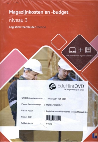 Afbeelding van Logistiek teamleider niveau 3 magazijnkosten en - budget theorieboek