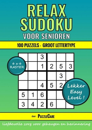 Afbeeldingen van Sudoku Relax voor Senioren 6x6 Raster - 100 Puzzels Groot Lettertype - Lekker Easy Level!