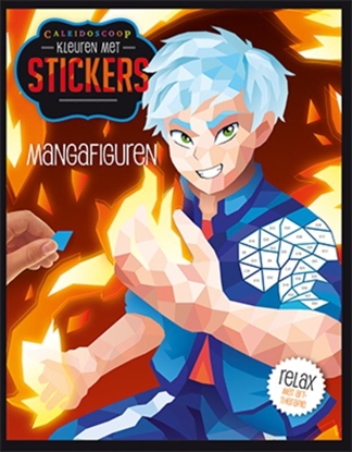Afbeeldingen van Kleuren met stickers - Mangafiguren