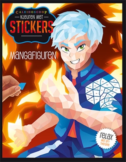 Afbeelding van Kleuren met stickers - Mangafiguren