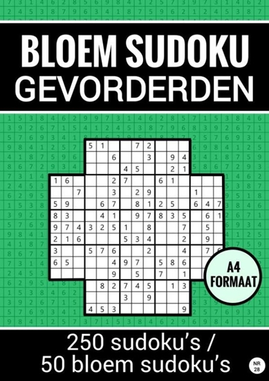 Afbeelding van Bloem Sudoku Gevorderden - 250 Sudoku's / 50 Bloem Sudoku's - nr. 28