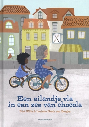 Afbeeldingen van Een eilandje vla in een zee van chocola