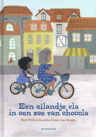 Afbeelding van Een eilandje vla in een zee van chocola