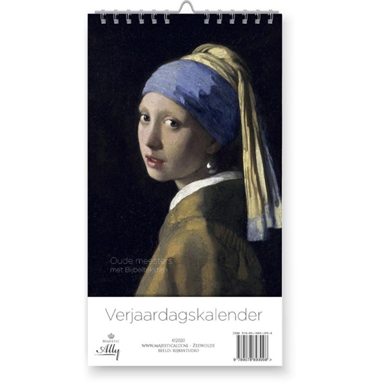 Afbeelding van Verjaardagskalender Oude meesters - met Bijbeltekst