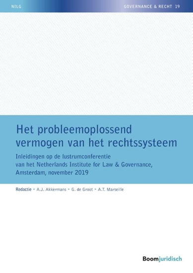 Afbeelding van NILG - Governance en Recht Het probleemoplossend vermogen van het rechtssysteem