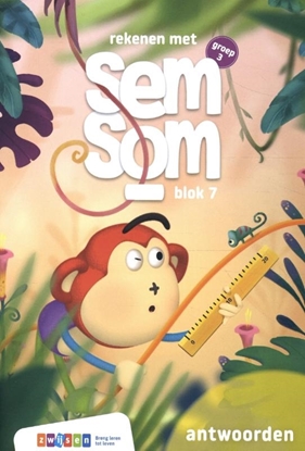 Afbeeldingen van Rekenen met Semsom Groep 3 blok 7 antwoordenboek
