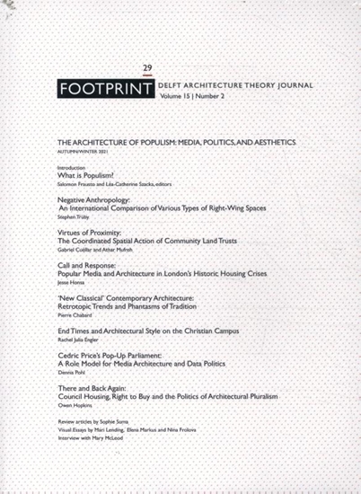 Afbeelding van Footprint Journal The Architecture of Populism