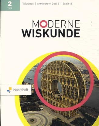 Afbeeldingen van Moderne Wiskunde 2 vwo Antwoordenboek B