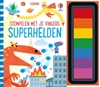 Afbeelding van Stempelen met je vingers Superhelden