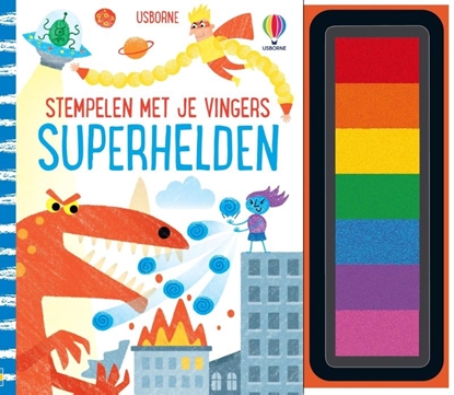 Afbeeldingen van Stempelen met je vingers Superhelden