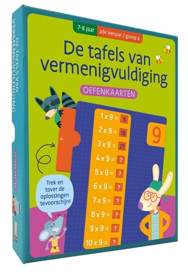 Afbeelding van De tafels van vermenigvuldiging (7-8 j.) - 2de leerjaar/groep 4 Oefenkaarten