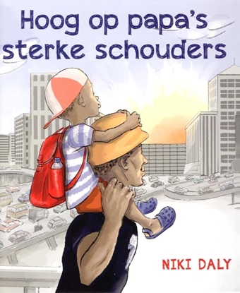 Afbeeldingen van Hoog op papa's sterke schouders