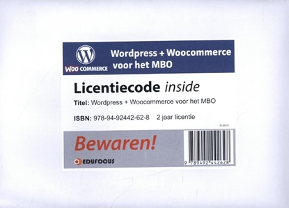Afbeeldingen van WordPress + WooCommerce voor het MBO - 2 jaar licentie
