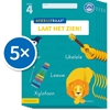 Afbeelding van Schrijfbaas Schrijfbaas Blokletters Laat het zien-boek Groep 4 (Set van 5)