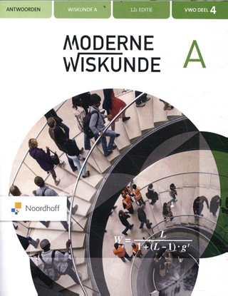 Afbeeldingen van Moderne Wiskunde deel 4 vwo Antwoordenboek
