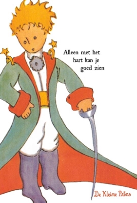 Afbeeldingen van De Kleine Prins wenskaarten met envelop,set 10 ex.assorti