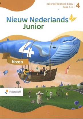 Afbeeldingen van Nieuw Nederlands Junior lezen 4 blok 1-4 Antwoordenboek basis