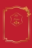 Afbeelding van Notitieboek - Cadeau voor man - Cadeau voor vrouw - hardcover - Notitieboekje - Schrijfblok - Notebook - Goude - rood- Luxe