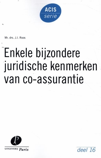 Afbeelding van ACIS-serie Enkele bijzondere juridische kenmerken van co-assurantie