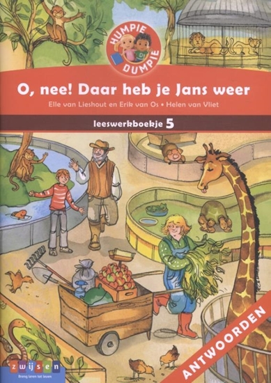 Afbeelding van Humpie Dumpie O, nee! Daar heb je Jans weer Leeswerkboekje 5 Antwoorden