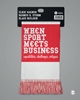 Afbeelding van When Sport Meets Business
