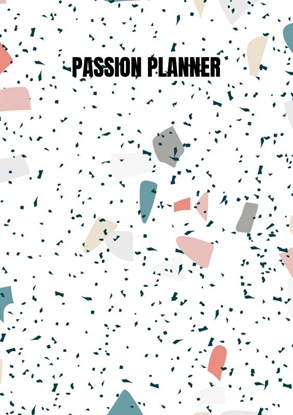 Afbeeldingen van Passion Planner-12 maanden- wekelijks - A5- Zachte kaft-Marmer blauw- Allets Comfort