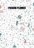 Afbeelding van Passion Planner-12 maanden- wekelijks - A5- Zachte kaft-Marmer blauw- Allets Comfort