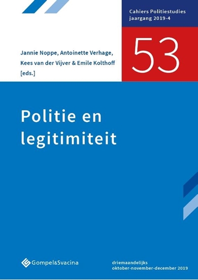 Afbeelding van Cahiers Politiestudies nr. 53 Politie en legitimiteit