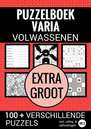 Afbeeldingen van Boek Cadeau - Puzzelboek Varia Extra Groot - NR. 2 - voor Ouderen, Slechtzienden, Senioren, Opa en Oma