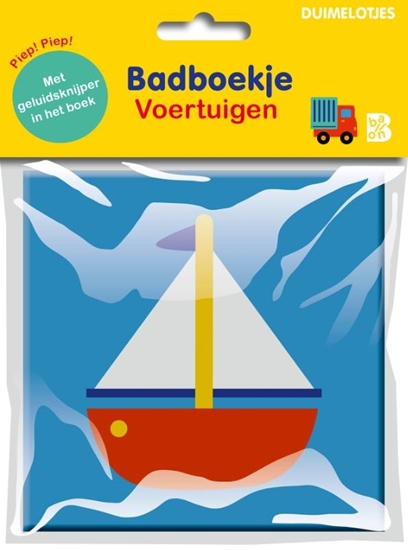 Afbeelding van Duimelotjes bad- en linnenboekjes Badboekje Voertuigen