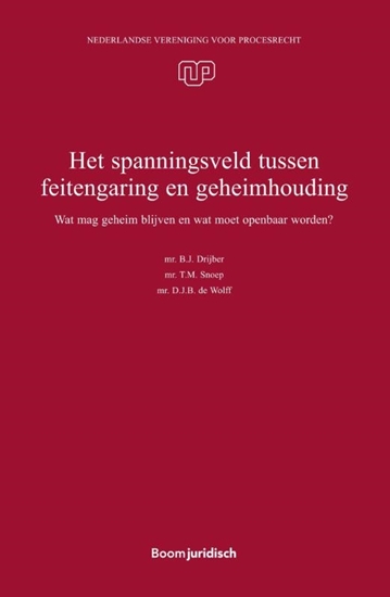Afbeelding van NVvP-reeks Het spanningsveld tussen feitengaring en geheimhouding
