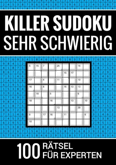 Afbeelding van Killer Sudoku sehr schwierig - 100 Rätsel für Experten